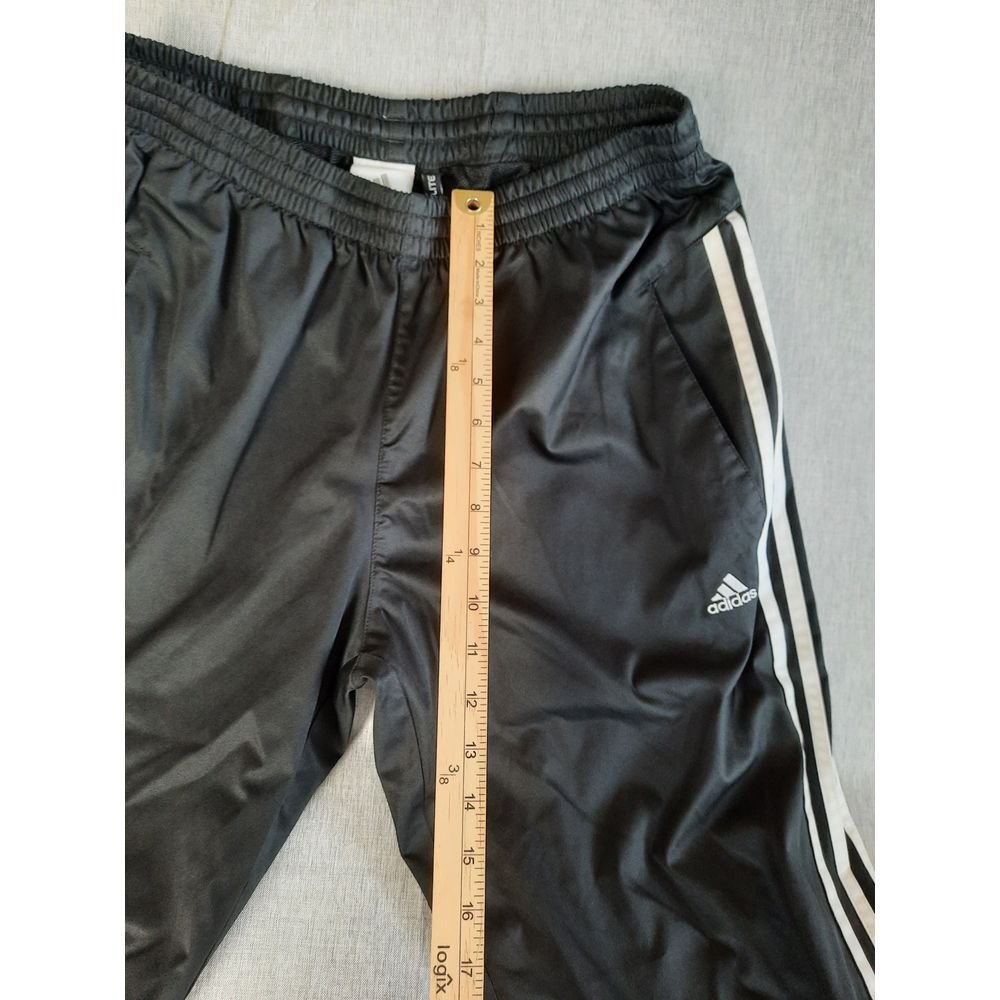 Adidas Climalite Men Large Drawstring Elastic Waist Sweat Jogger Pants Ankle Zip - Picture 3 of 8